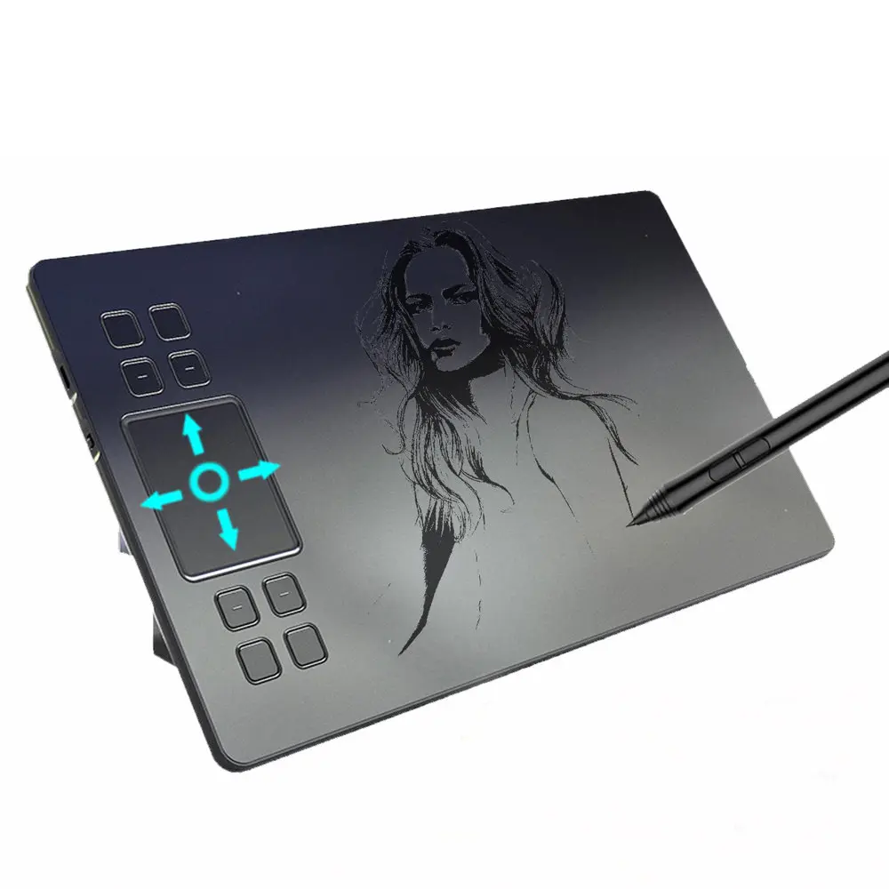 

A50 Drawing Tablet Digital Pen Graphics Tablet with 8192 Levels Passive Pen Drawing Board for Win for Mac System Softwares