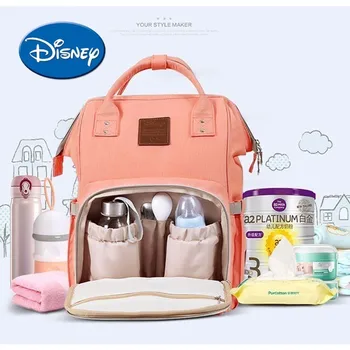 

Disney Mummy Maternity Nappy Bag USB Waterproof Diaper Bag Travel Backpack Large Capacity Baby Care Bag mochila maternidade