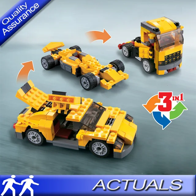 Compatible With Lego Decool Creator Cool Cars 3 In 1 Transformable Compatible With Lego Decool Creator Cool Cars 3 In 1 Transformable 3113 Building Block Sets Car