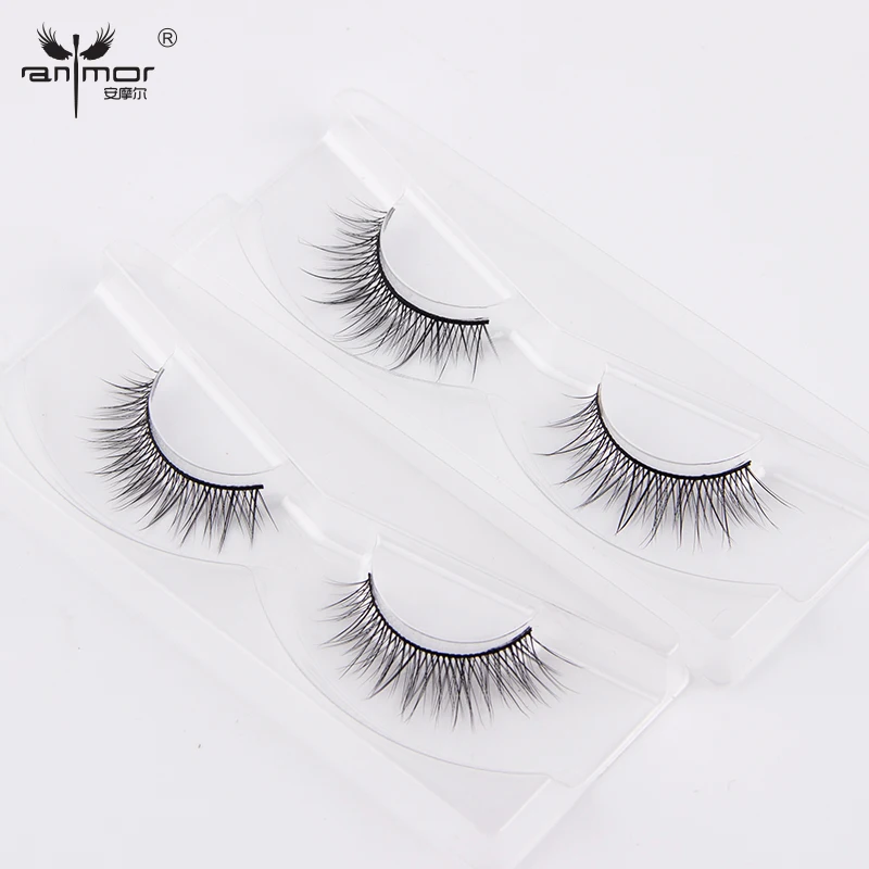 

Anmor 3D Mink Eyelashes Natural Crisscross Eye Lashes Hand Made Full Strip False Eyelash Cosmetic Tool 3DF18