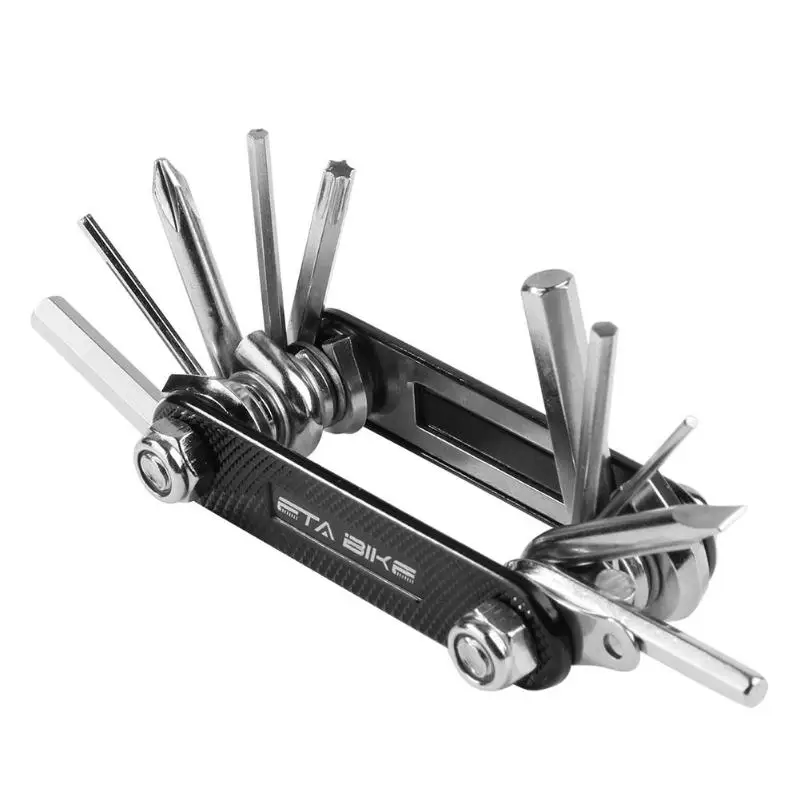 

11 in 1 Portable Multi-functional Bicycle Repair Tool Kit Hex Hexagonal Wrench Mountain Bike Screwdriver Slotted Phillips