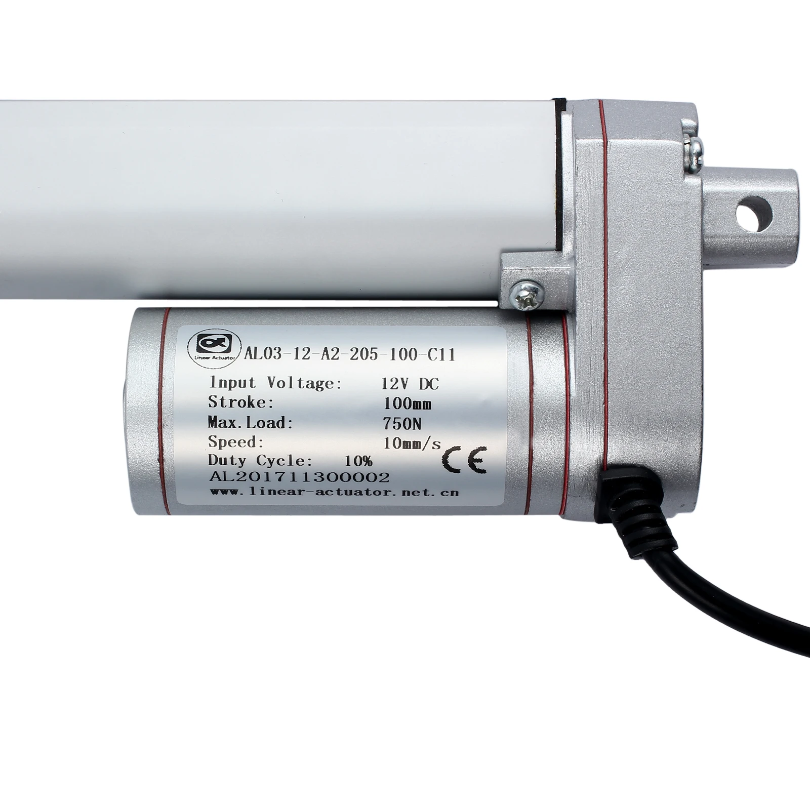 Proster 100mm/200mm Linear Actuator DC 12V Linear Actuator Maximum Push/Pull 140KG Max Lift Stroke Motor atuador linear