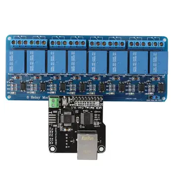 

Ethernet Control Module LAN WAN Network WEB Server RJ45 Port+8Channel Relay Discount
