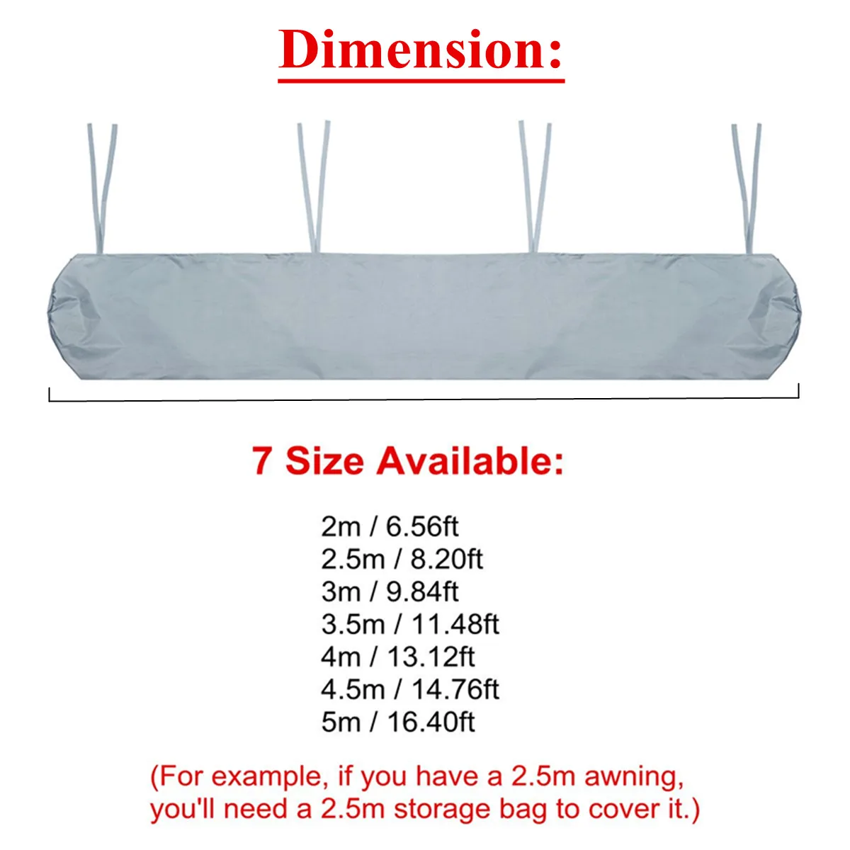 7 размеров патио тент зимняя сумка для хранения Двор Сад укрытия дождь погода крышка протектор навесы от солнца 2/2. 5/3. 0/3. 5/4/4,5/5 м
