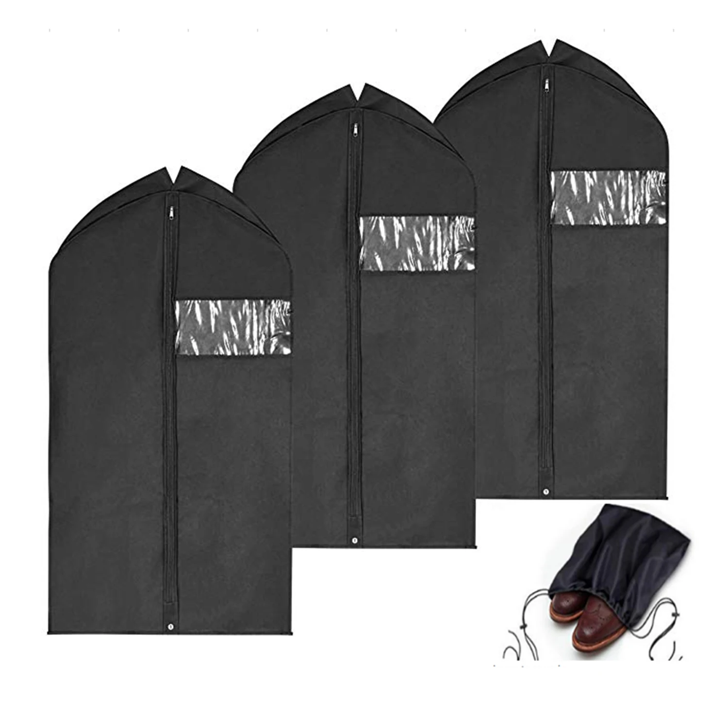 

Garment Bag, Suit Bag for Storage and Travel 42 inches, Anti-Moth Protector, Washable Suit Cover for Dresses, Coats and Suits,