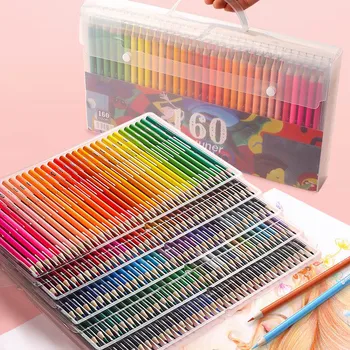 

120/160 Colors Painting Pencil Professional Oil Color Pencils Artist Painting Sketching Colorful Pencil Office School Stationery