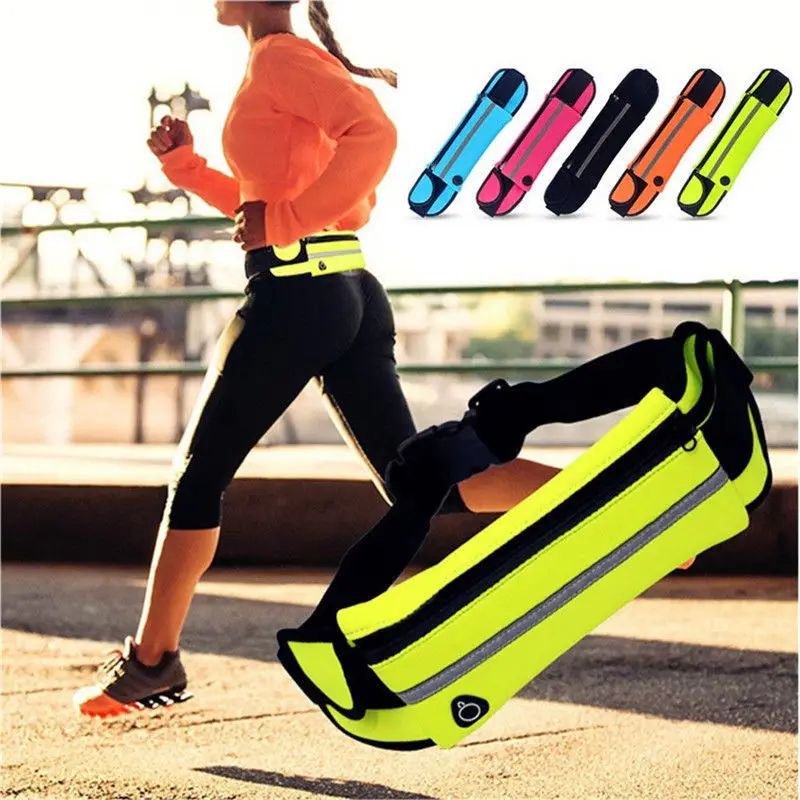 

Waterproof Sport Runner Waist Bum Bag Running Jogging Belt Pouch Zip Fanny Pack