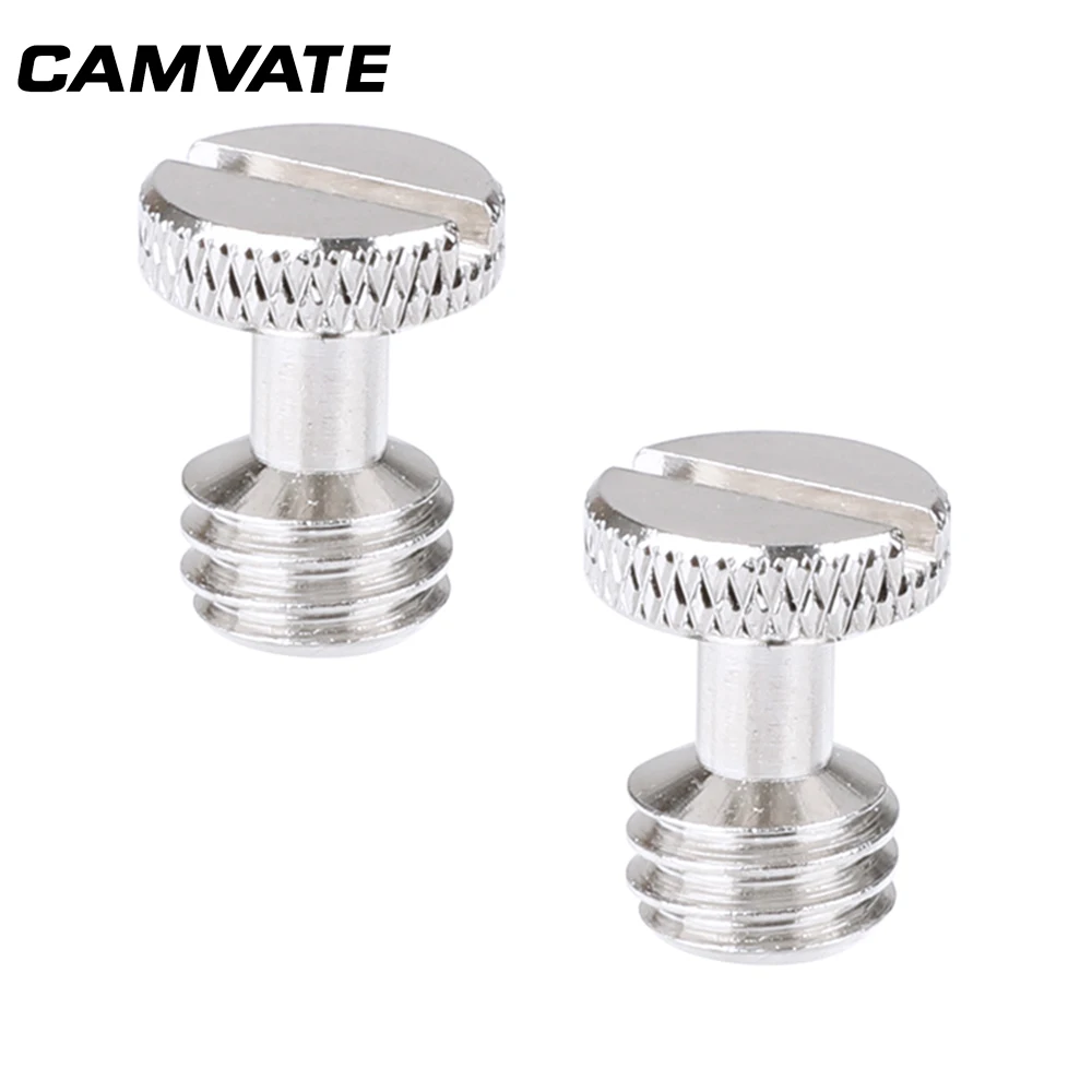

CAMVATE 3/8"-16 Slotted Screw For Camera Quick Release Plate (2 Pieces) C2026