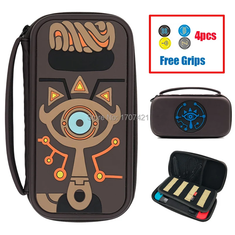 

Shockproof Waterproof Handbag Storage Shell Case for Nintend Switch NS Console and Nintendo_Switch Game Accessories (Free Grips)