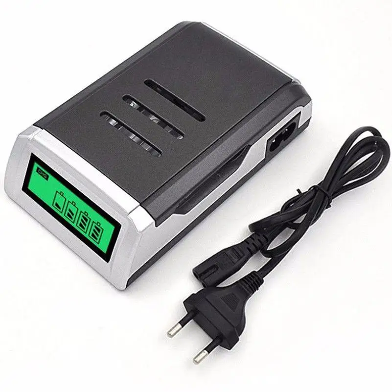 EastVita LCD дисплей 4 слота интеллектуальное зарядное устройство для аккумуляторов AA