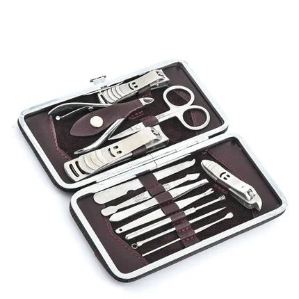 

Nail clippers combination suit stainless steel nail clippers threading dig ear pick cutting nail scissors tweezers