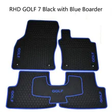 Cutom без запаха ковры водонепроницаемые резиновые автомобильные коврики для правой руки руль RHD Volkswagen Golf 5 6 7 POLO 5 GTI 6GTI 7GTI