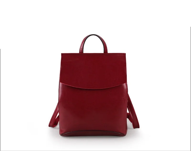 

2019 New Women Backpack High Quality Real-leather Bag For Teenage Girls Female School Shoulder Bag Bagpack