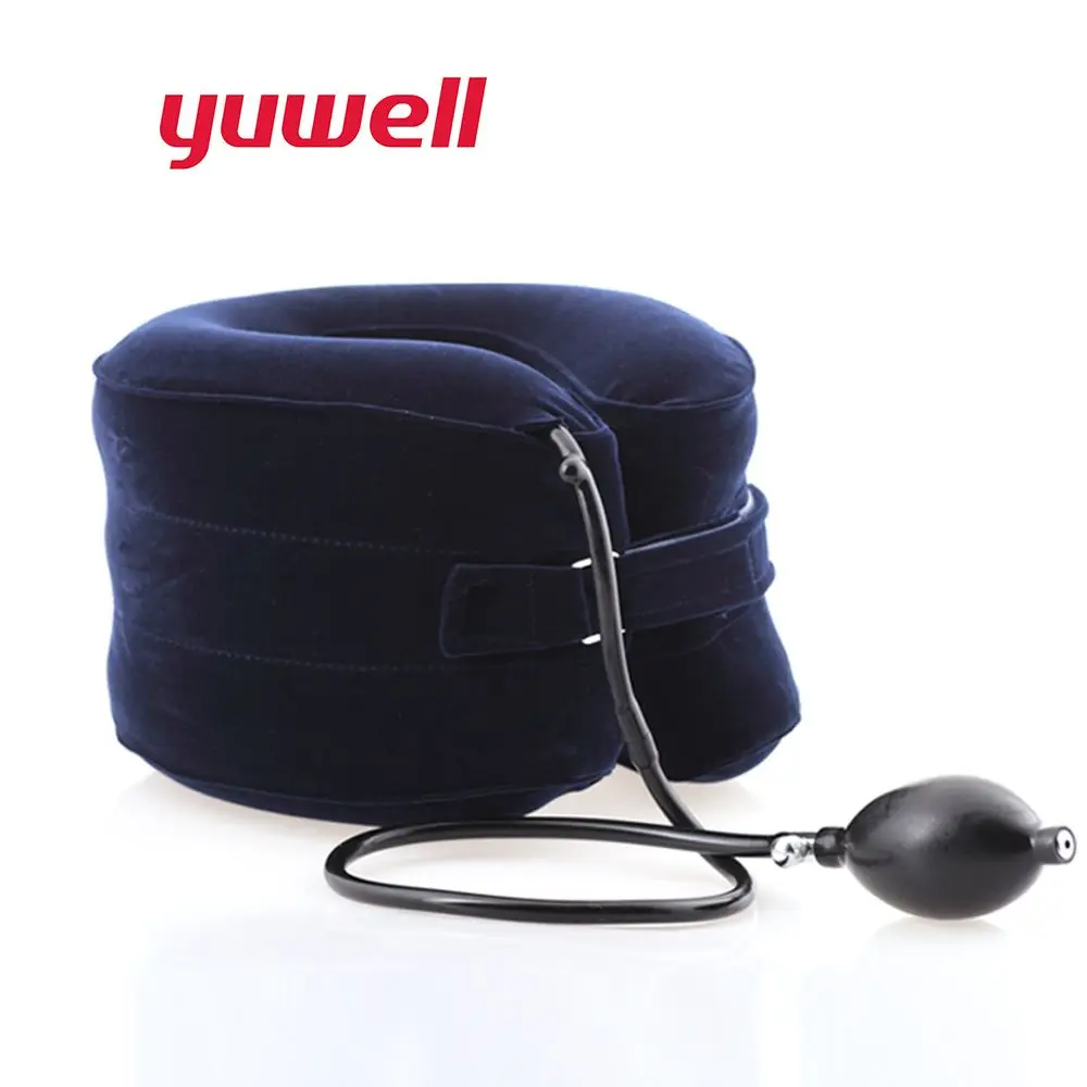 Yuwell C Type Neck Traction Therapy Cervical Vertebra Supports Collar Orthopedics Health Care Inflatable Massager Medical