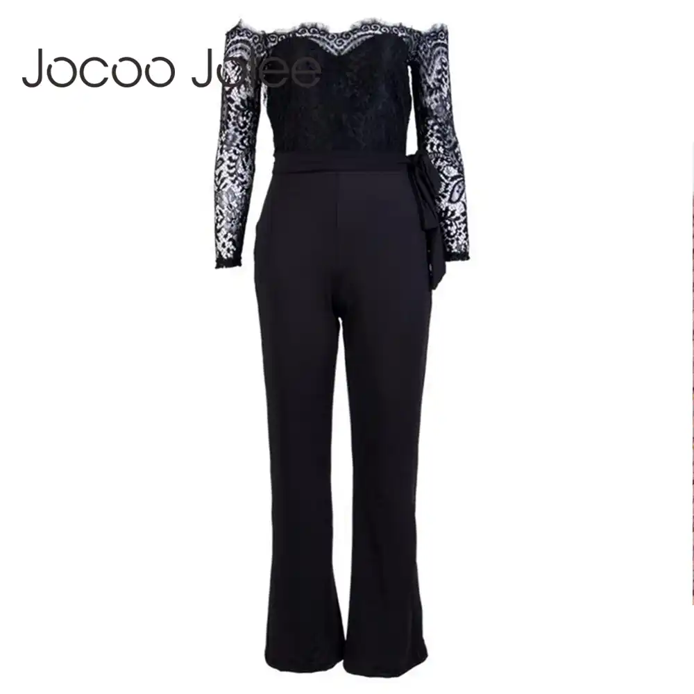 white lace pantsuit