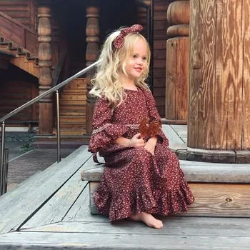 

pudcoco Baby Kid Girls Summer Long Sleeve Dress Party Pageant Princess Dress Headband baby girl fashion dress baby girl dress