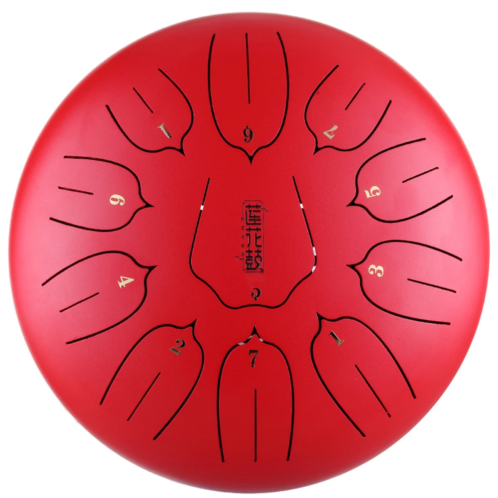 

10 inch 11 Notes Steel Tongue Drum Mini Hand Pan Drums with Drumsticks Percussion Musical Instruments Purify Your Mind Soul
