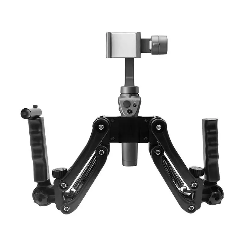 

ALLOYSEED Aluminum Alloy Dual Handle Grip Gimbal Hold Arm Handheld Camera Stabilizer For DJI OSMO OSMO Mobile/ Mobile 2 Ronin S