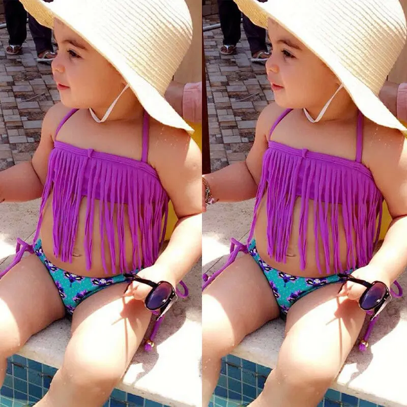 

2019 Newest Hot Toddler Baby Girls Kids Swimsuit Bathing Tankini Bikini Set Swimwear Beachwear Summer Two-Piece Suits
