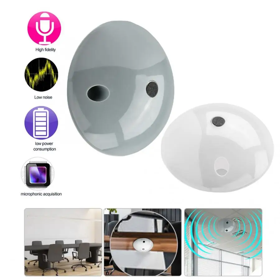 

Mini Mushroom Shape CCTV Microphone Audio Pickup Sound Monitor Device