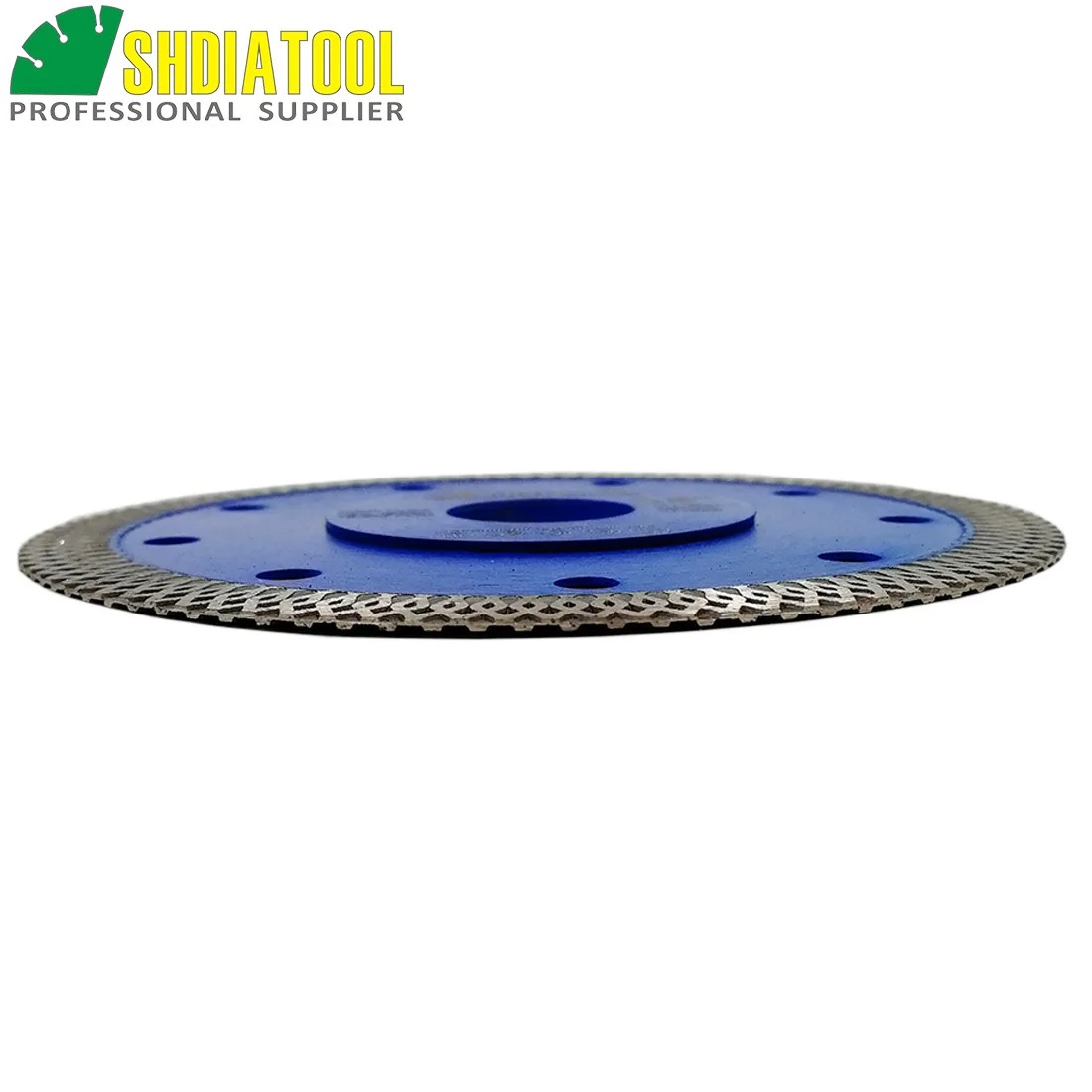 SHDIATOOL 2units Dia 4.5inch/115mm Hot pressed X Mesh Turbo Diamond Saw blade Diamond height 10MM Cutting Disc for Ceramic Tile