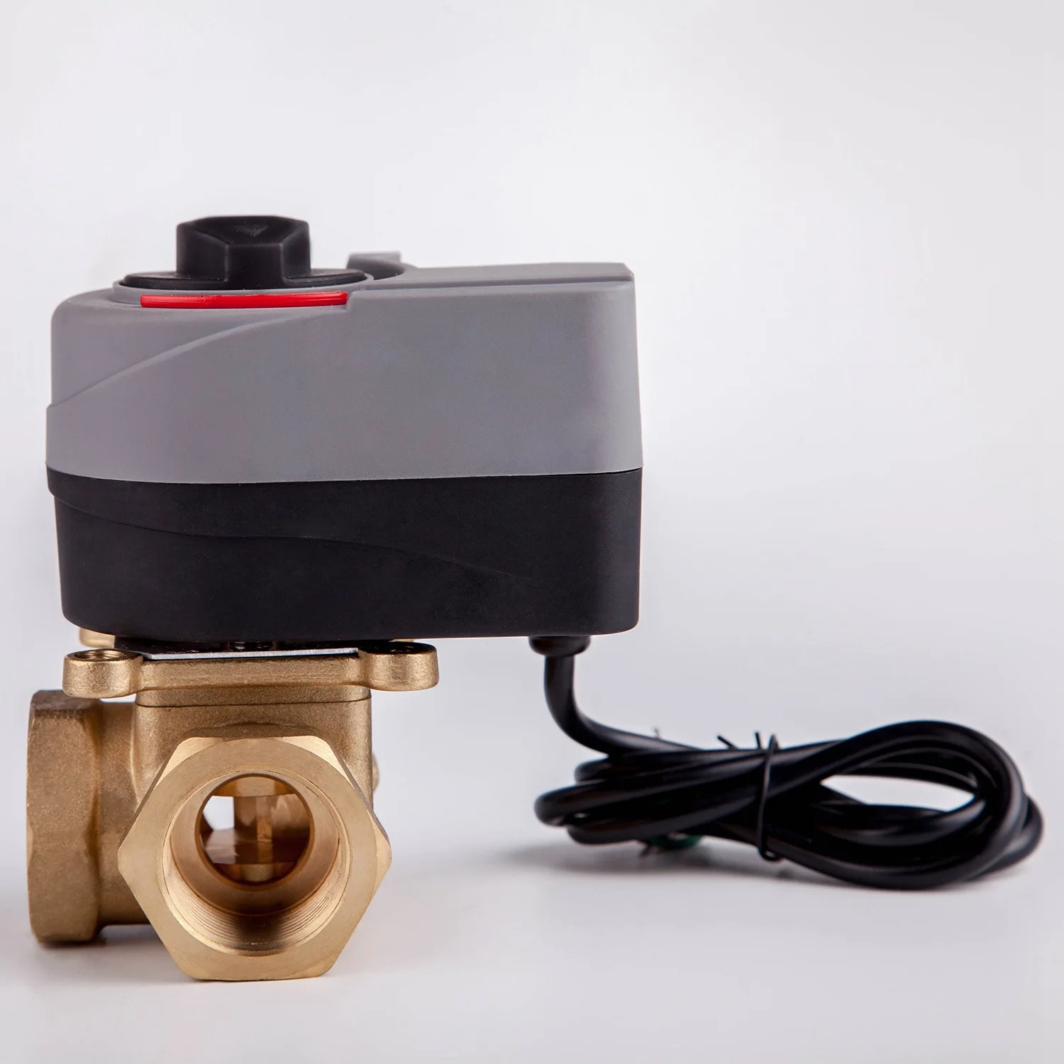 220V электрический клапан L Тип моторизованный шаровой клапан трехходовой клапан может быть вручную и автоматически Dn25