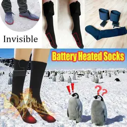 Новый стиль обувь полотенца носки с электроподогревом для женщин мужчин зимние уличные Лыжный спорт Велоспорт Спорт с подогревом носки дл