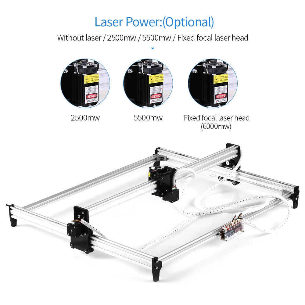 65*50 см 2500 мвт-6000 МВт DIY Лазерный Гравировальный Станок с ЧПУ мини лазерный гравер настольный принтер DIY Собранные маркировочные машины