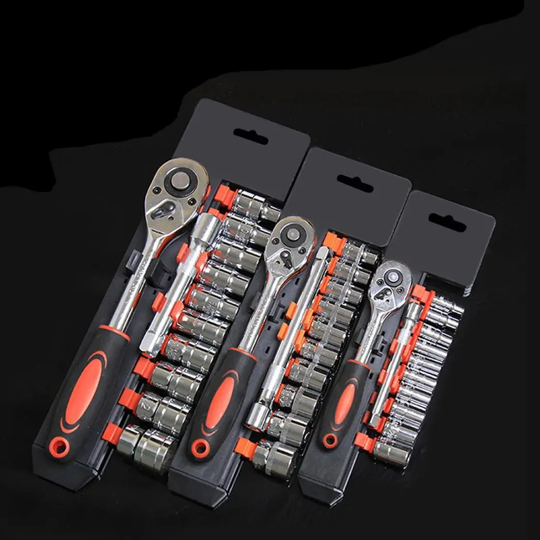 

12pcs Car Repair Tool Set Ratchet Wrench Socket Quick Release Kit 1/2 Model, 3/8 Model, 1/4 Model