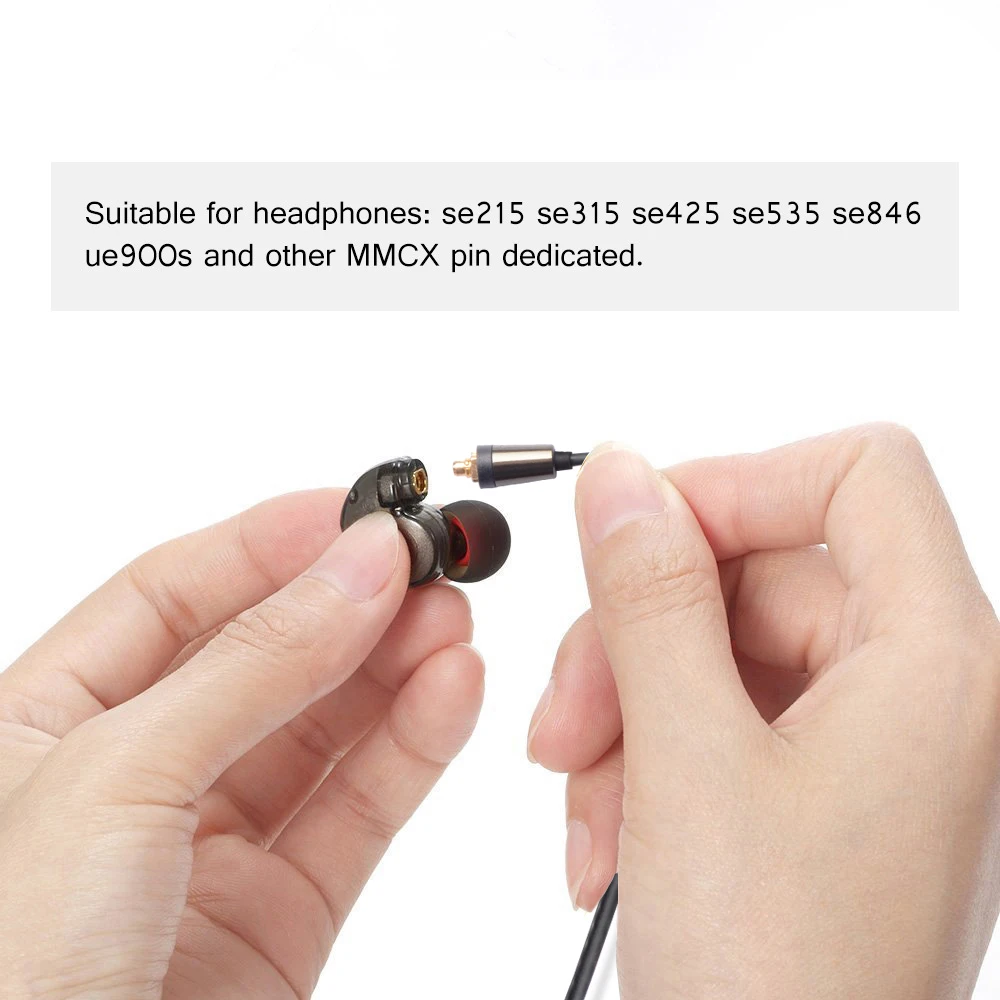 Okcsc Type C Earphone Cable Mmcx Headphone Cords Button Control W Mic For Xiaomi 6 Huawei P20 Htc U11 Plus Sony Xperia Xz2