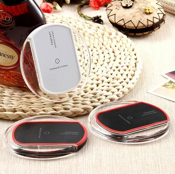 

100pcs Universal Qi Wireless Charger Charging Pad Thin Power Bank Transmitter for Samsung Galaxy S6 S7 Edge Plus Note 5 7