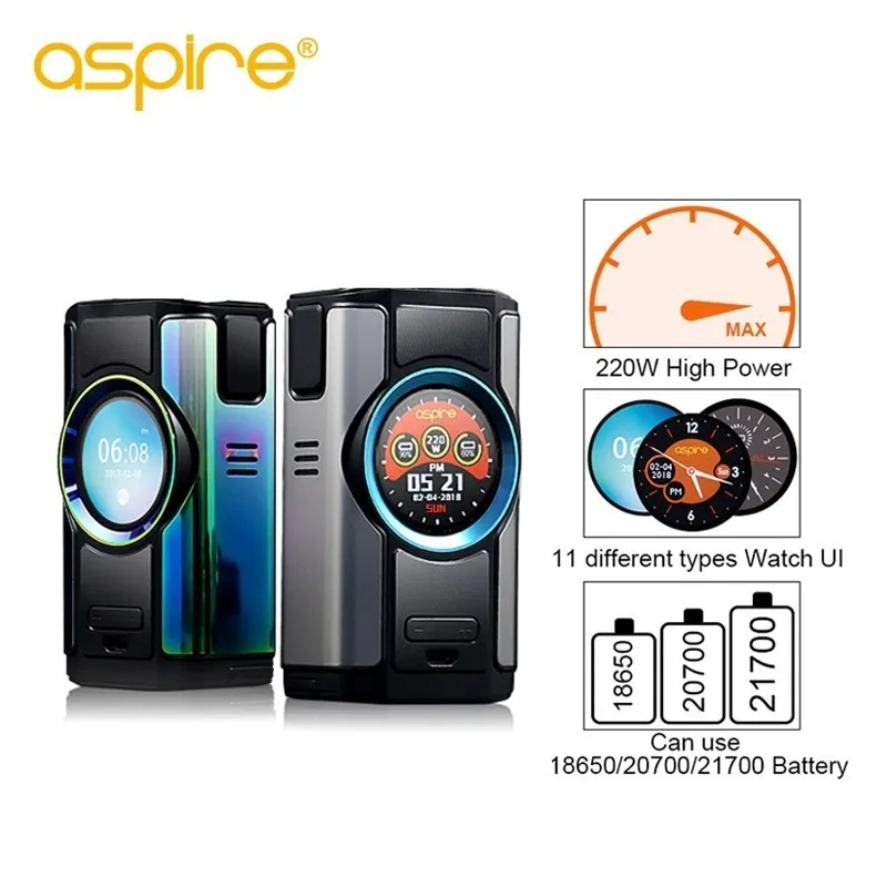 Cigarrillo electrónico Mod aspirar Dynamo 220W 510 hilo Vape soporte VW VV Bypass CPS TC TCR modos con pantalla TFT de 2 pulgadas - 1