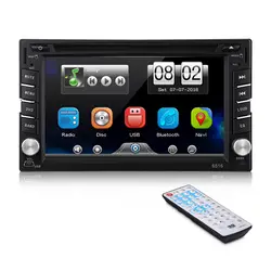 2Din 6,2 дюймов, автомобильный, мультимедийный dvd-плеер HD Сенсорный экран 1080 P с Bluetooth радиотюнер fm Поддержка TF карты USB