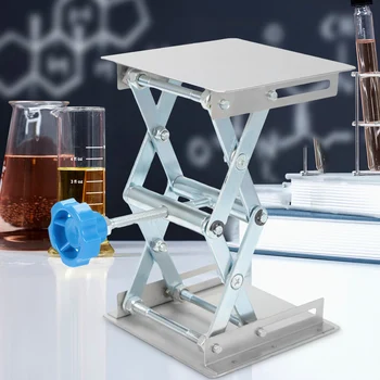 

Stainless Steel Lifting Platform Stand Rack Scissor Lab Jack Adjustable Height Laboratory Lifting Platform Table Bench Lifter