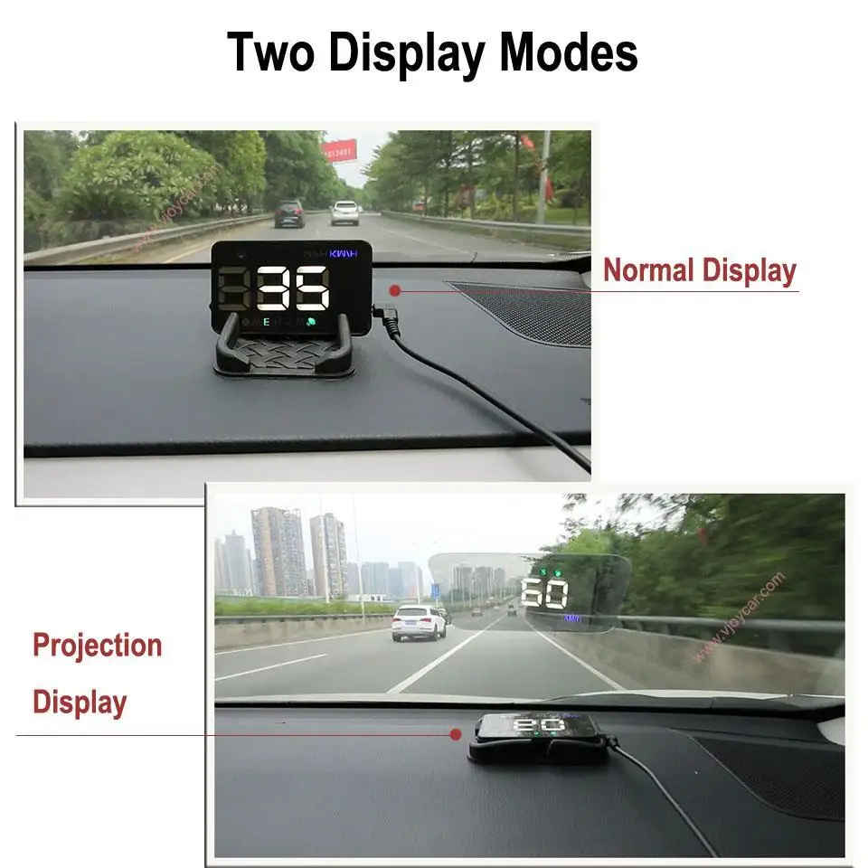  35 Zoll GPS HUD Auto Head Up Display Auto Windschutzscheibe Projektor Auf-Board Computer hud Displa