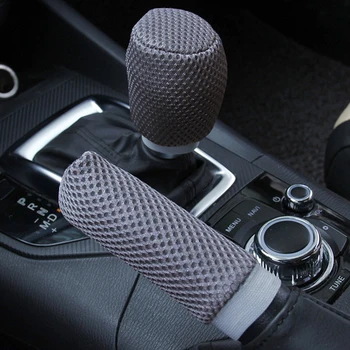 

Hand Brake Gear Shift Knob Cover Universal Hand Brake Cover Sleeve 2pcs/set Car Handbrake Grips Car-styling Anti-slip