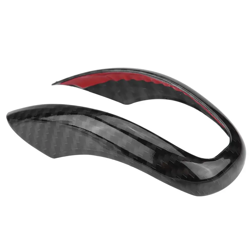 

Car Carbon Fiber Interior Gear Shifter Knob Head Frame Cover Trim for Alfa Romeo Stelvio/Giulia Car Accessories