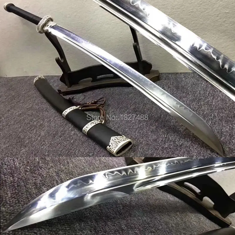 Готовый к сражениям китайский широкоугольный нож кунг-фу WuShu Broadsword дао меч полная