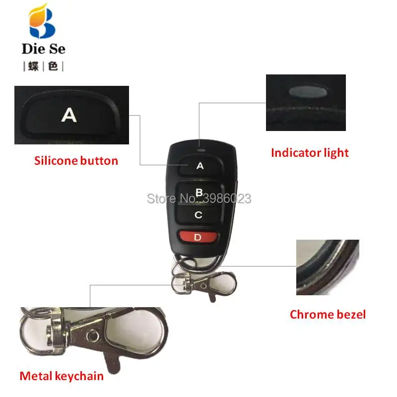 433MHz Remote Control Duplicator Cloning Copy Came for Garage Door Opener 4 buttons RF Learning Copying Transmitter 433MHz Remote Control Duplicator Cloning Copy Came for Garage Door Opener 4 buttons RF Learning Copying Transmitter