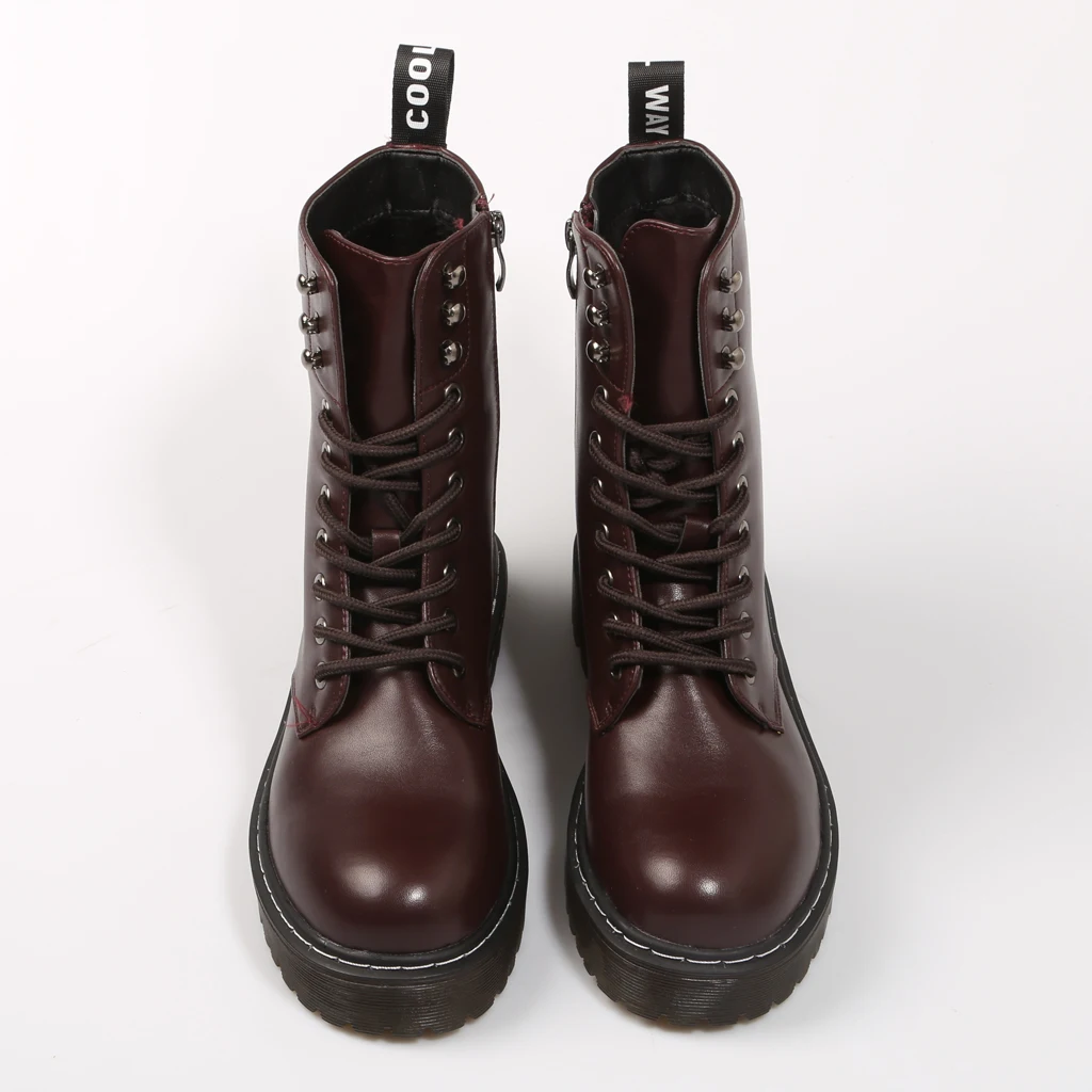 COOLWAY BOTINES CARDY BOTIN MILITAR BURDEOS Burdeos Polipiel Mujer Bordeaux  ANKLE BOOTS Woman Shoes Casual Fashion 68074|Ankle Boots| - AliExpress