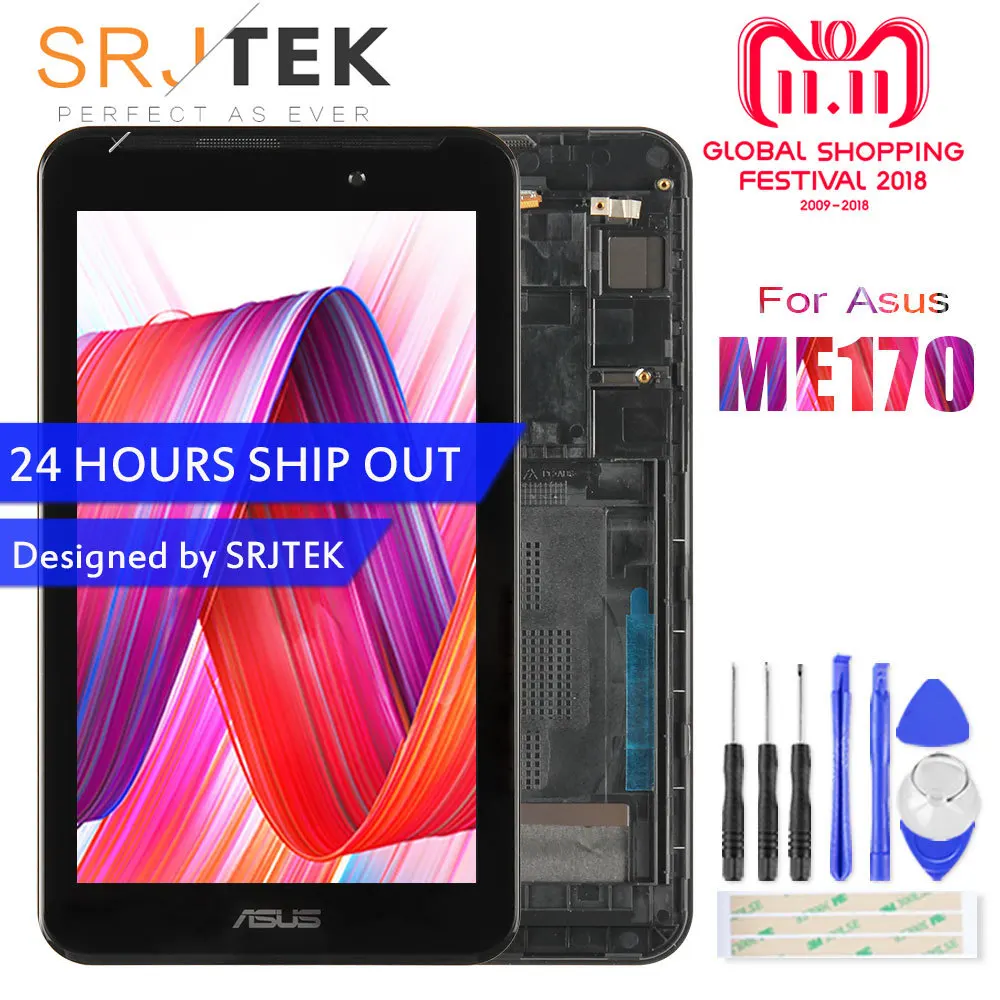 Original For ASUS Fonepad FE7010CG FE170CG ME170 K012 k017 LCD Display Touch Screen Digitizer Assembly with Frame Black Original For ASUS Fonepad FE7010CG FE170CG ME170 K012 k017 LCD Display Touch Screen Digitizer Assembly with Frame Black