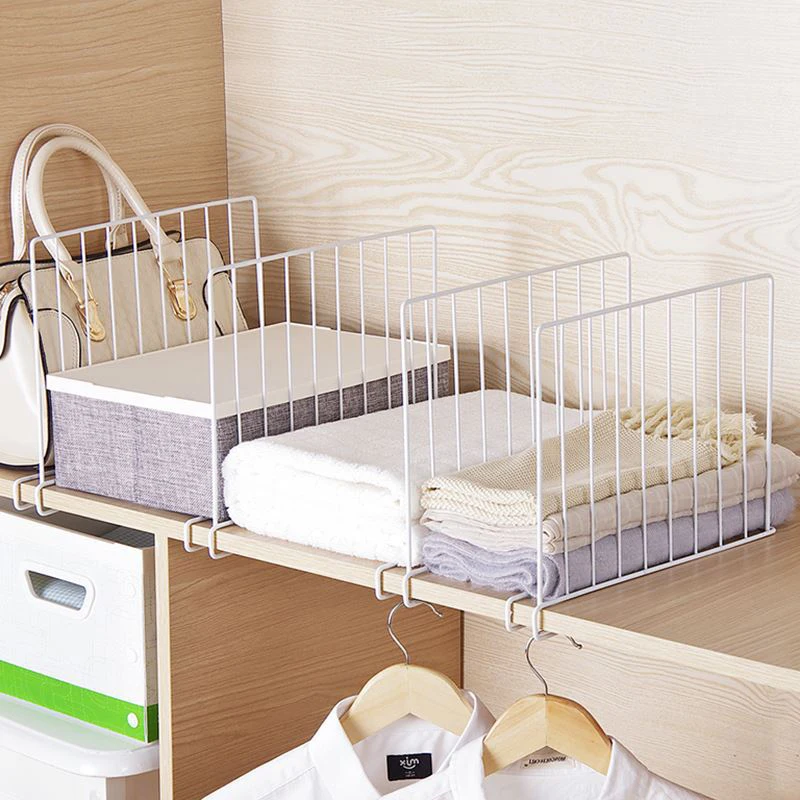 

BAKINGCHEF Creative Wardrobe Shelf Dividers Closet Clothes Underwear Handbag Partition Racks Desk Books Vertical Divider Shelves