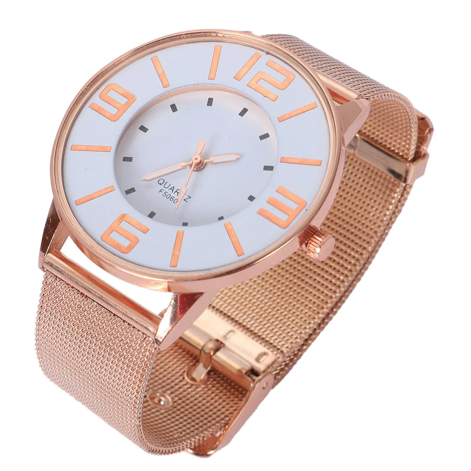 

VANSVAR New Fashion Creative Mesh Band Wrist Watch Casual Women alloy Quartz Watches V68