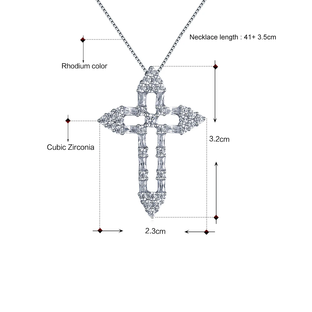 DreamCarnival 1989, религиозный дизайн, Форма креста, полые, отлично подходят для повседневной носки, ювелирные изделия, кубический цирконий, кулон и ожерелья SZ04386R
