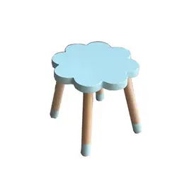 Четыре цвета скандинавском стиле мебель детская комната твердой древесины Голубое облако детская стул письменный стол скамья