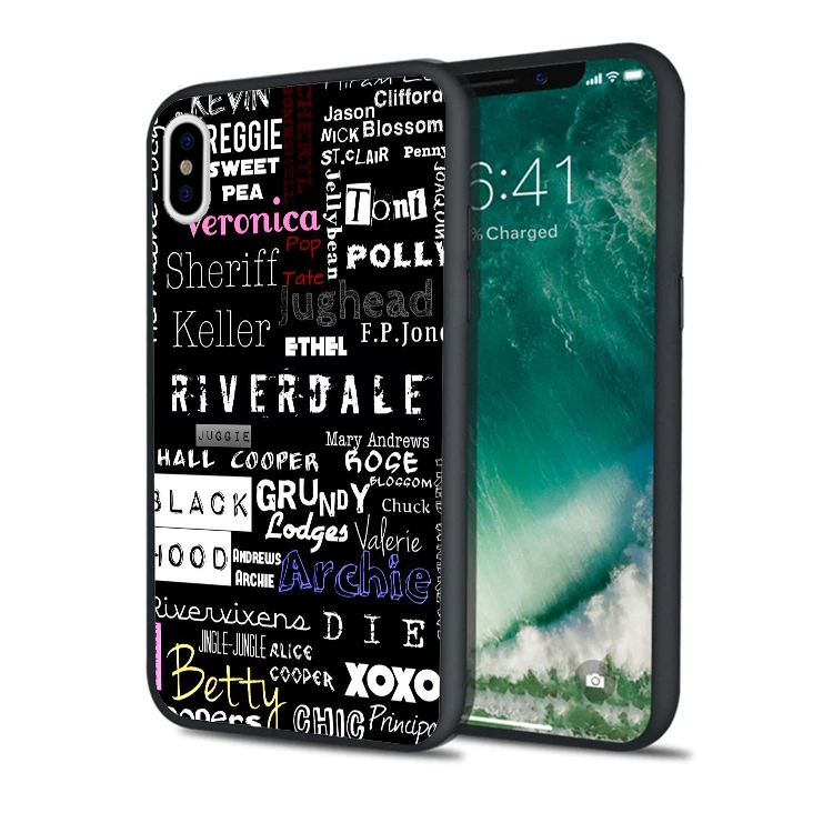 

Coque American TV Riverdale Black Silicone Phone Cases for iPhone XS Max XR 10 7 8 Plus 5S 5 SE 6 6S Plus iPod Touch 6 5 Cover.