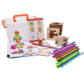

Doodle Paint Innovative Templates Learning Draw Set Tools Educational Toys For Children Various Animal Images