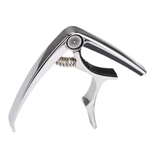 Металлический Серебряный быстросменный зажимной ключ для гитары Capo со штапелем для регулировки тона для гитары укулеле мандолина Новинка 4 цвета