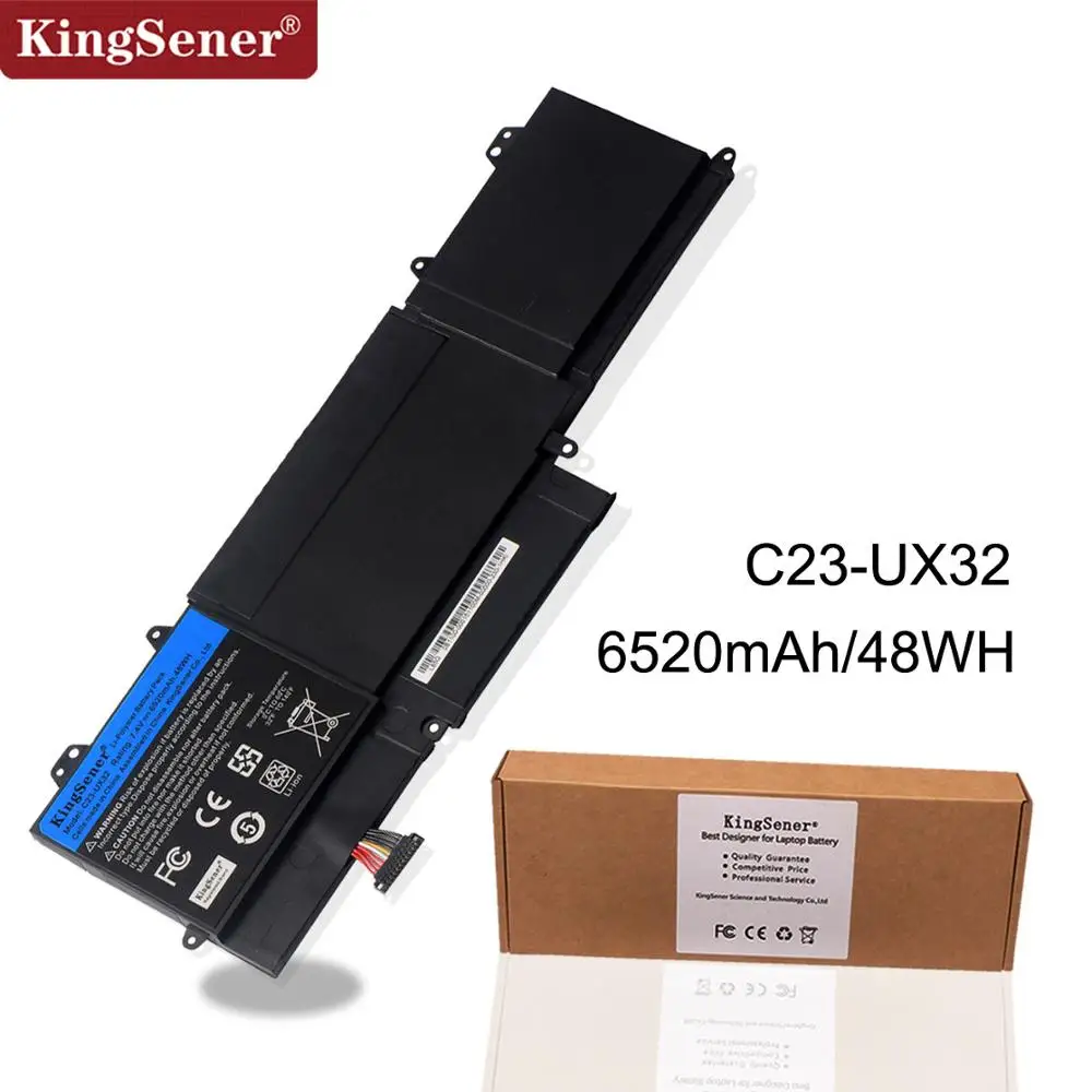 Skup KingSener nowy C23 UX32 bateria do laptopa asus VivoBook U38N U38N C4004H ZenBook UX32 UX32A UX32VD UX32LA 7.4V 6520mAh