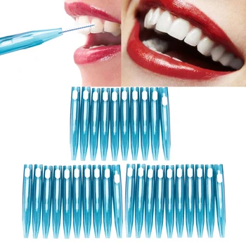 

10pcs/20pcs Interdental Tooth Brush Flossing Head Toothpick Oral Care Toothpick